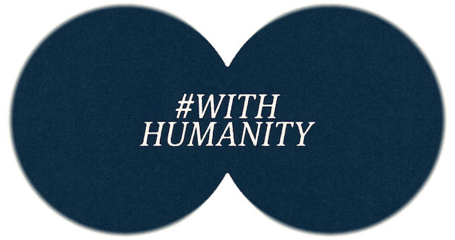 #WithHumanity, static image