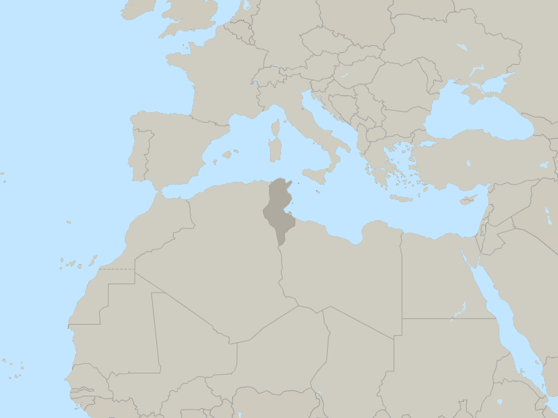 map of Tunisia